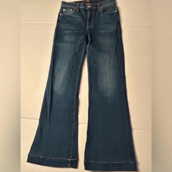 7 For All Mankind Dojo Jeans Size 27 30” Inseam - Picture 2 of 3